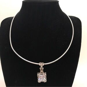 SILPADA Sterling OMEGA CHAIN Necklace 925 & Uptown Filigree Flier De lis Pendant